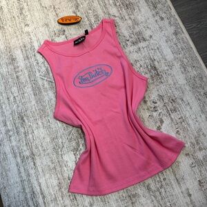 Von Dutch Vibrant Pink Tank Top